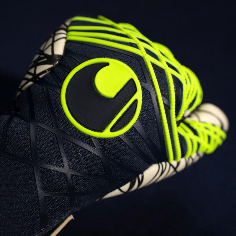 Gants De Gardien De But Uhlsport Prediction Absolutgrip HN - Bleu - Fermeture Velcro - Neuf
