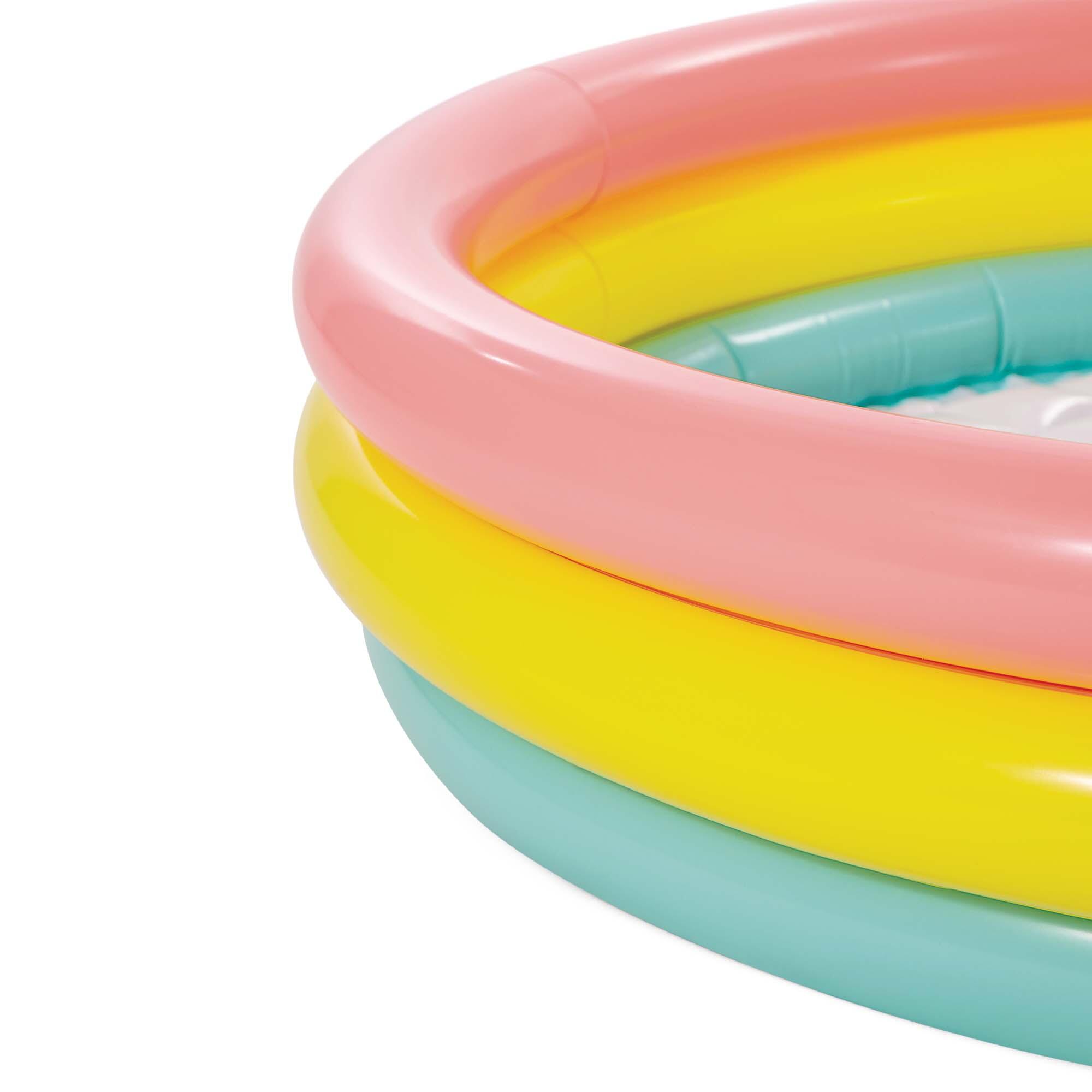 Intex 57412NP - Piscina Sunset Glow, Tre Anelli, Colori Assortiti,  114x25 cm 2/7