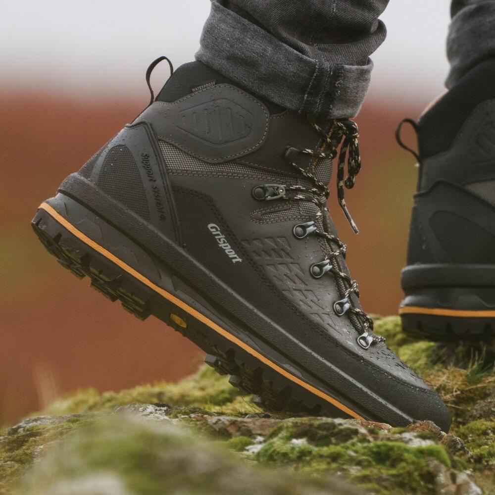 BOTA GR15011 TREKKING ADULTO COURO ENCERADO - VIBRAM+PU - SPOTEX + SUP.SYSTEM 6/7
