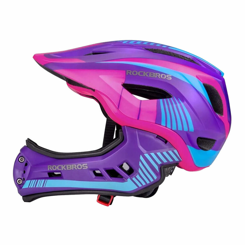 Kask rowerowy dziecięcy Rockbros z odpinaną szczęką
