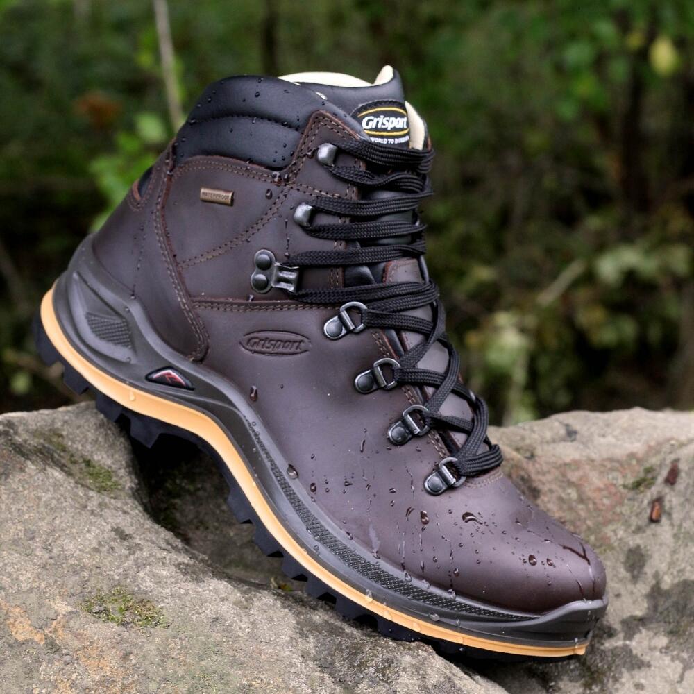 BOTA GR13701 TREKKING PARA ADULTO COURO ENCERADO CASTANHO - VIBRAM TPU + PU 6/7