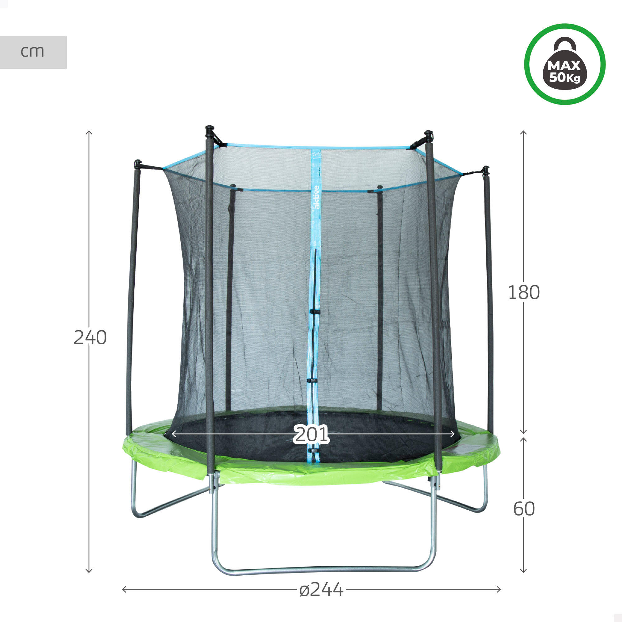 Trampolino per bambini Ø244 cm Aktive Esterno 4/7