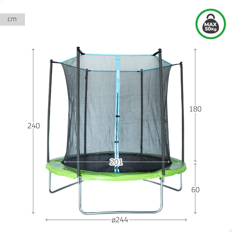 Aktive Cama elástica infantil exterior Ø201 cm