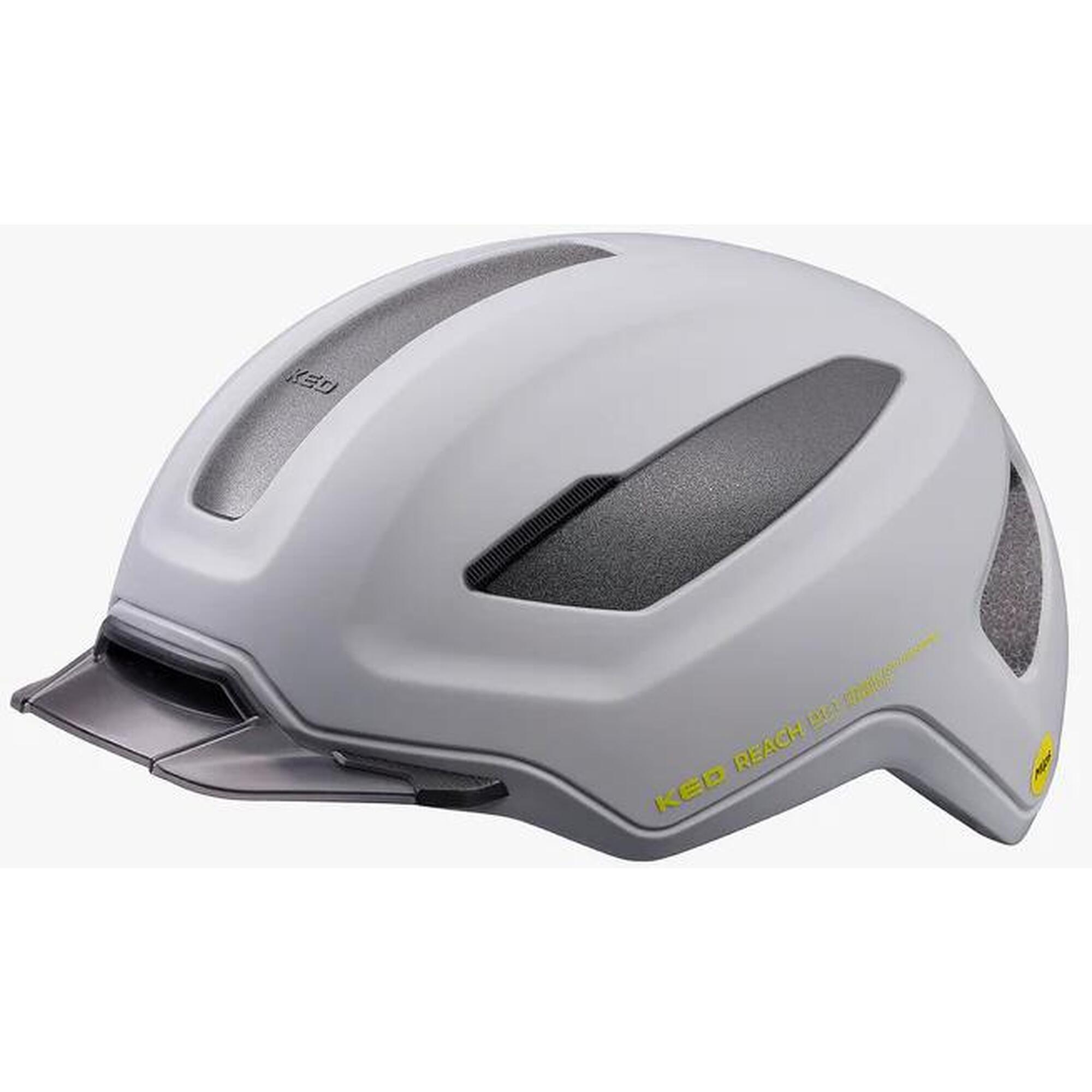 KED Casco da bicicletta REACH DT1, grigio chiaro