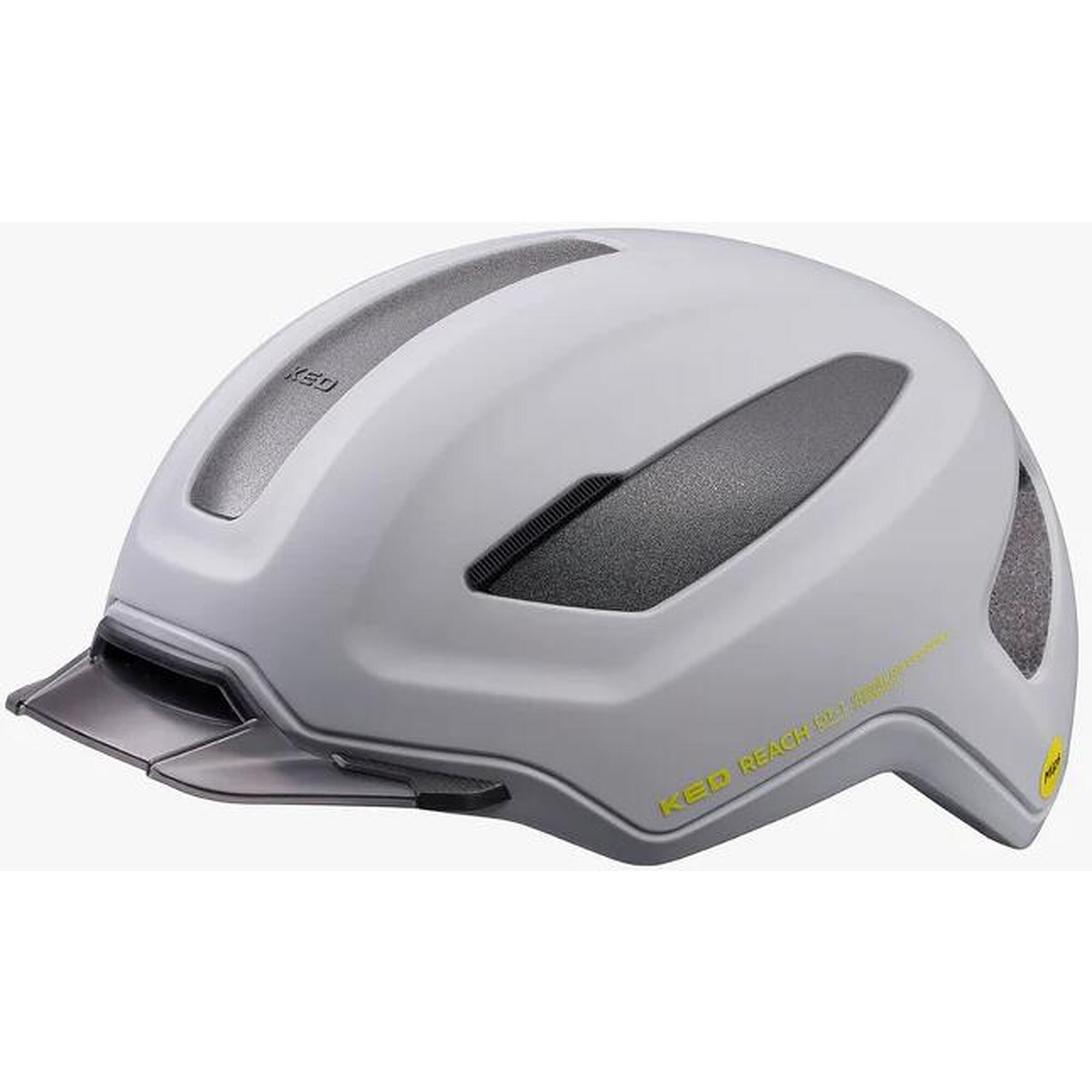 KED Casque de vélo REACH DT1, gris clair