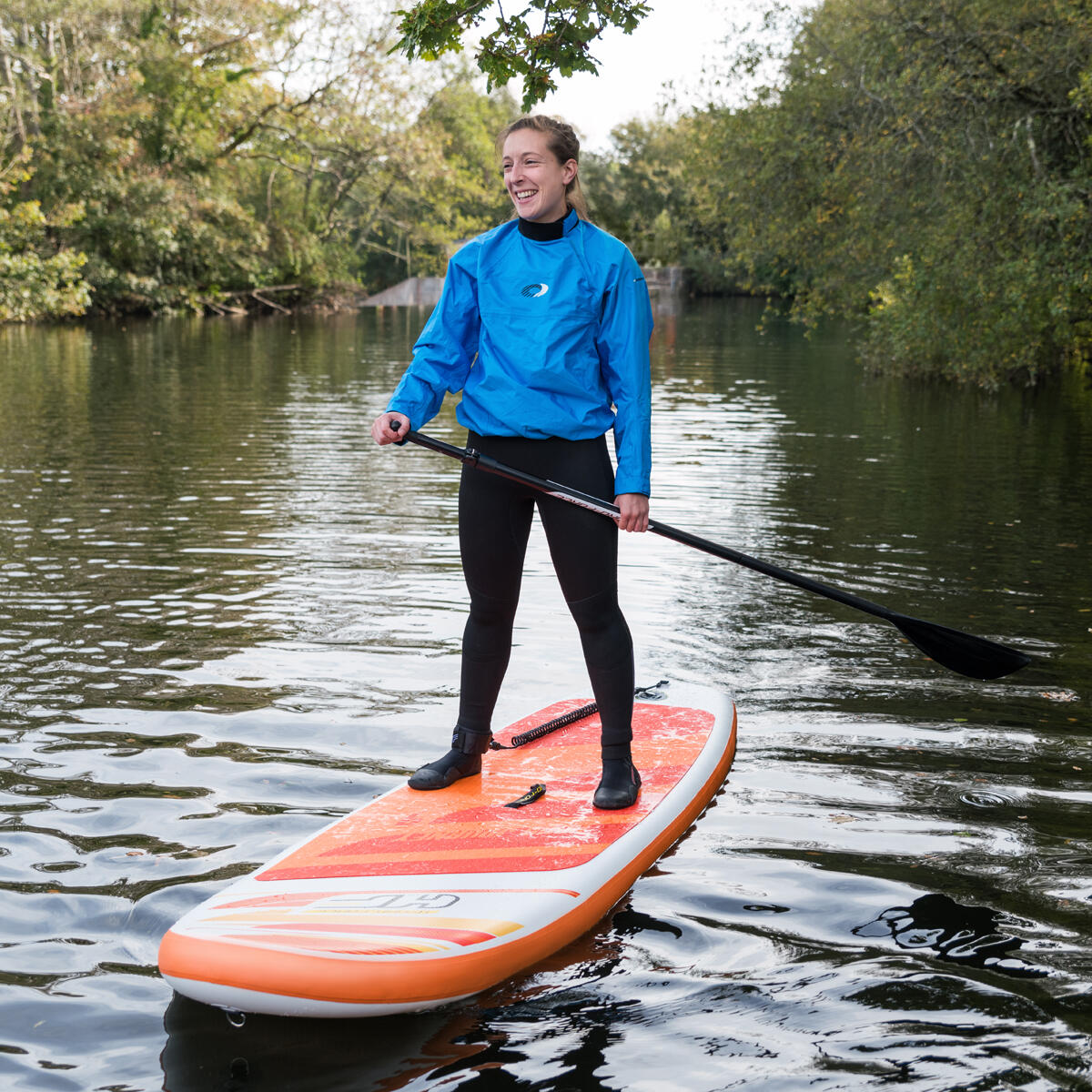 Children's stand up paddle board - Aqua Journey deep orange