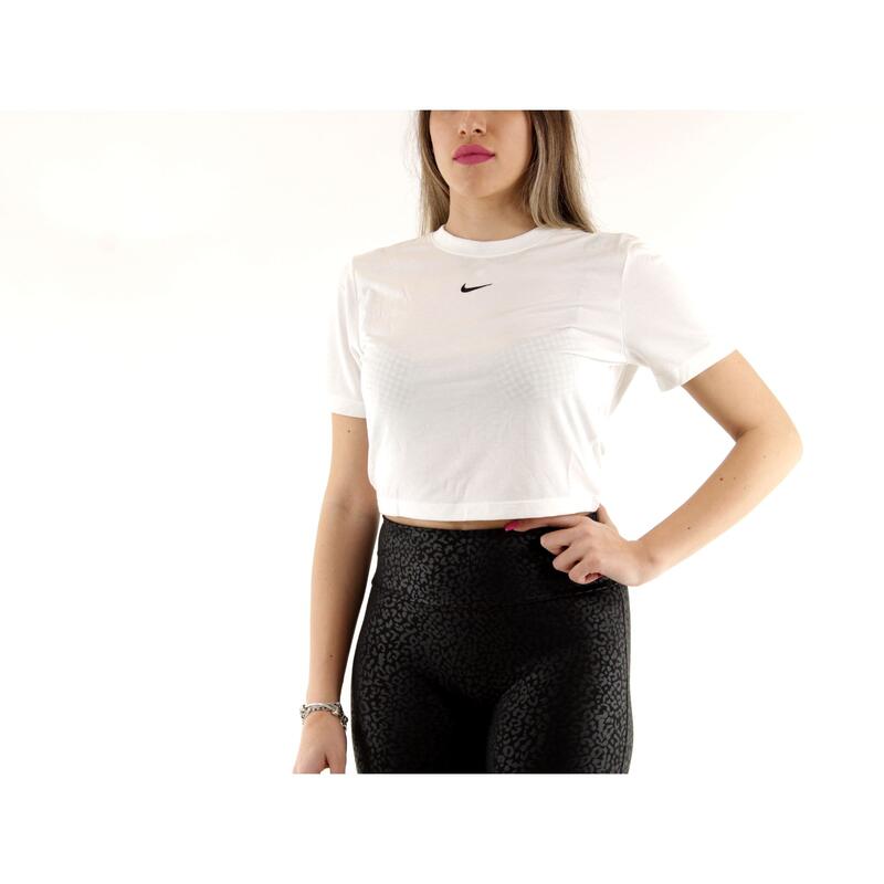 T-shirt donna nike corta sportswear - bianca