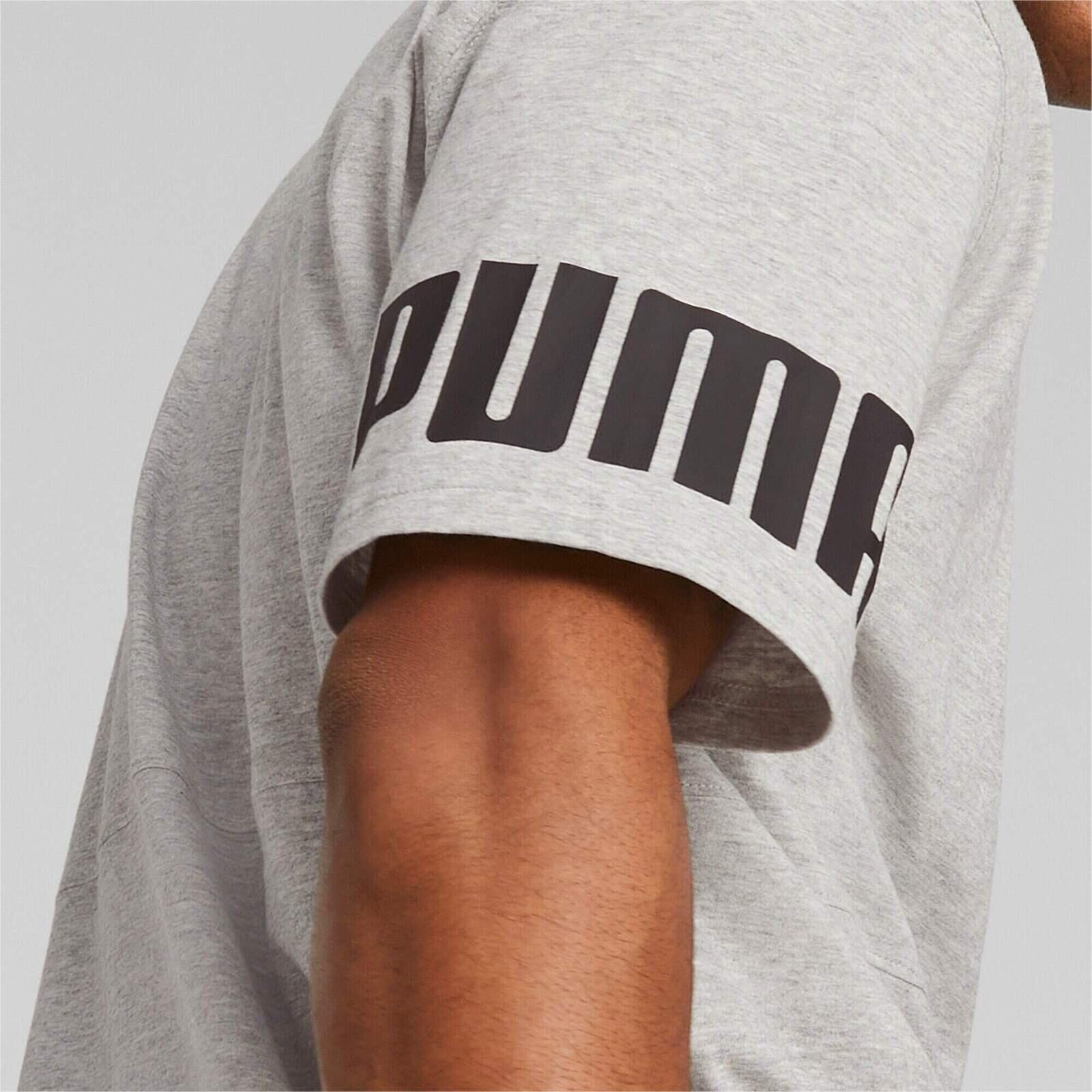 T-Shirt Puma Power Colorblock, Grau, Herren 5/5