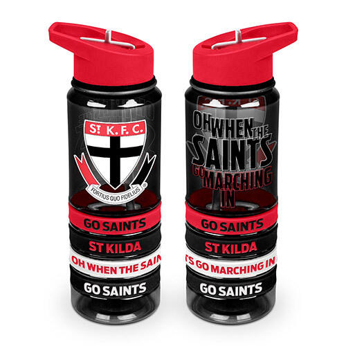 St Kilda Saints AFL Tritan Bottle & Wrist Bands