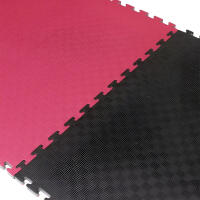 Tatami Puzzle EVA / 1 x 1 x 40mm (Rojo-Negro)