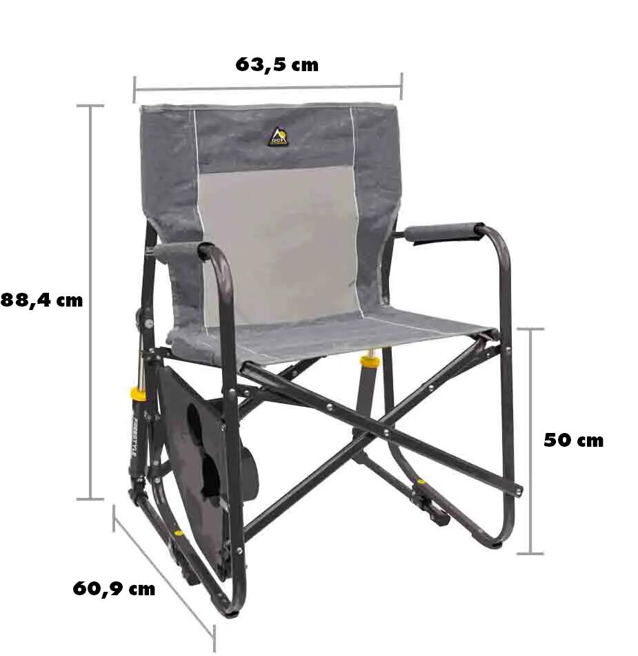 Houpací křeslo Freestyle Rocker™ with Side Table Heathered Pewter 6/9