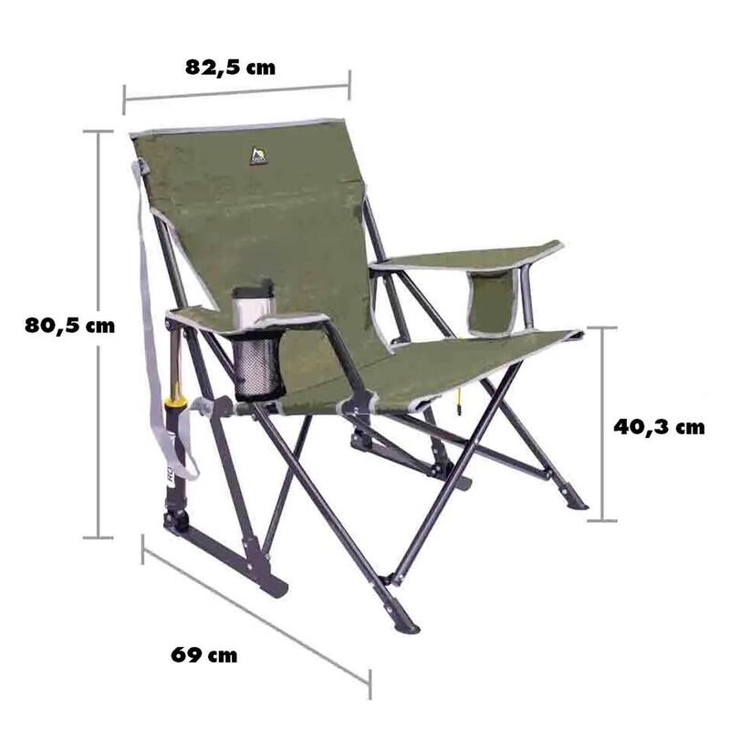 Krzesełko GCI Outdoor Kickback Rocker™ - heathered loden