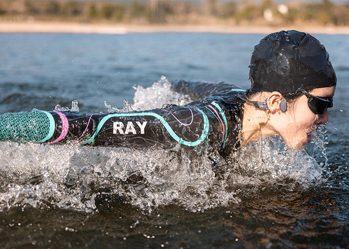 Sporthelm Shokz - OPENSWIM PRO ROT 5/7
