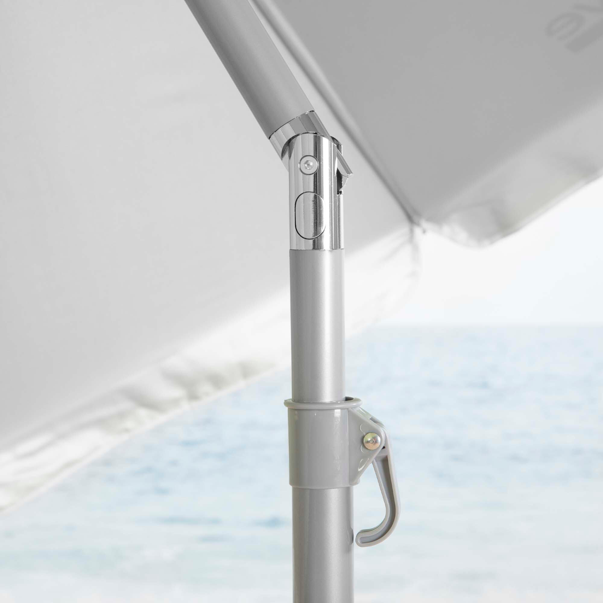 Aktive Confezione da 2 sedie da spiaggia pieghevoli blu XXL + ombrellone 220 cm 3/7