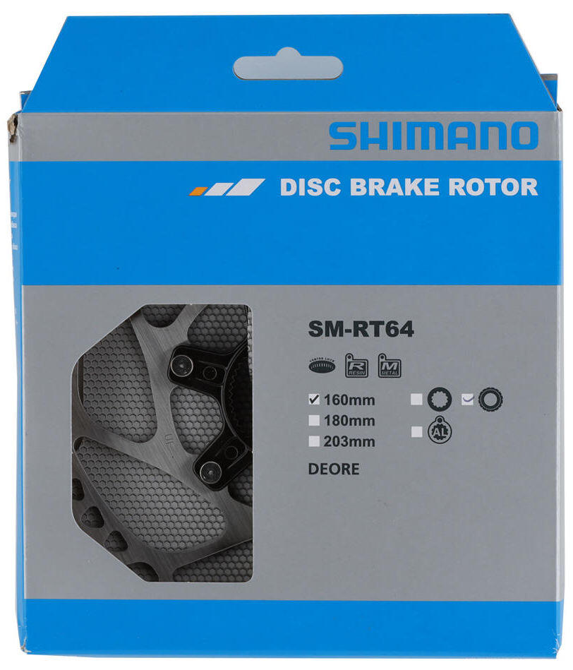 Shimano Deore SM-RT64S Center Lock Remschijf 160mm 2/4