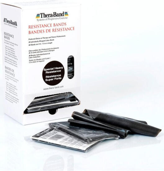 Bandes élastiques de musculation THERABAND® avec distributeurs pack de 30 Bandes