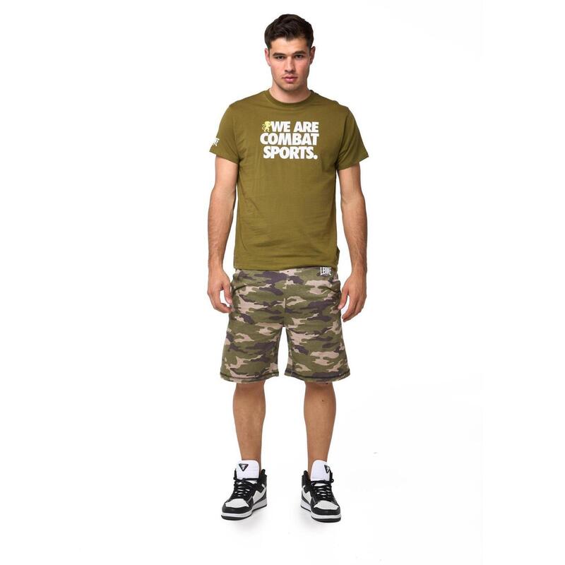 Conjunto de hombre con camiseta y pantalón corto camuflaje Leone Summer Style