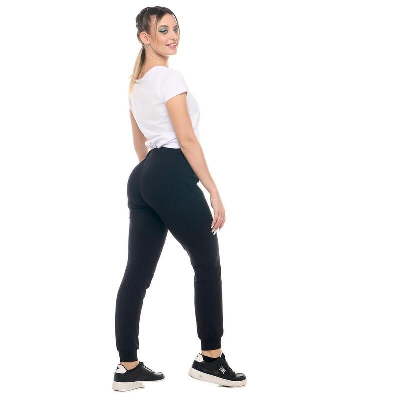 Leone Pantalón deportivo básico con puños