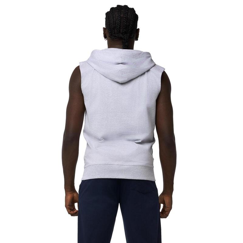 Sudadera de hombre Leone Sporty sin mangas con capucha y cremallera