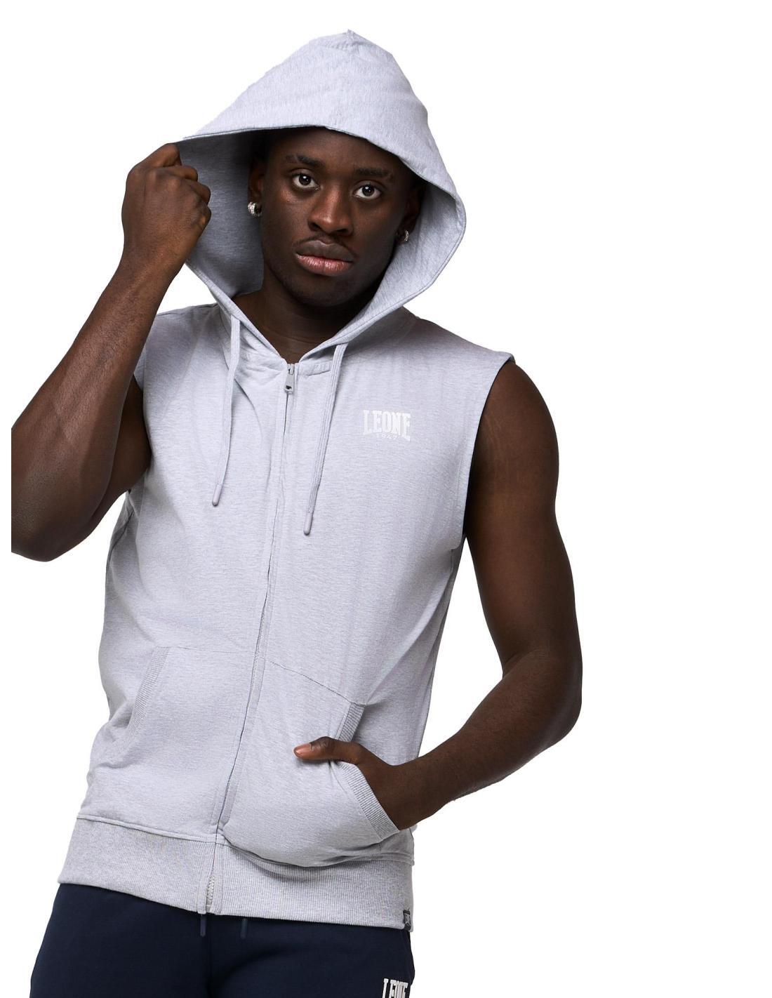 Felpa smanicata da uomo con cappuccio e zip non felpat Leone Sporty LEONE 1947 APPAREL Decathlon