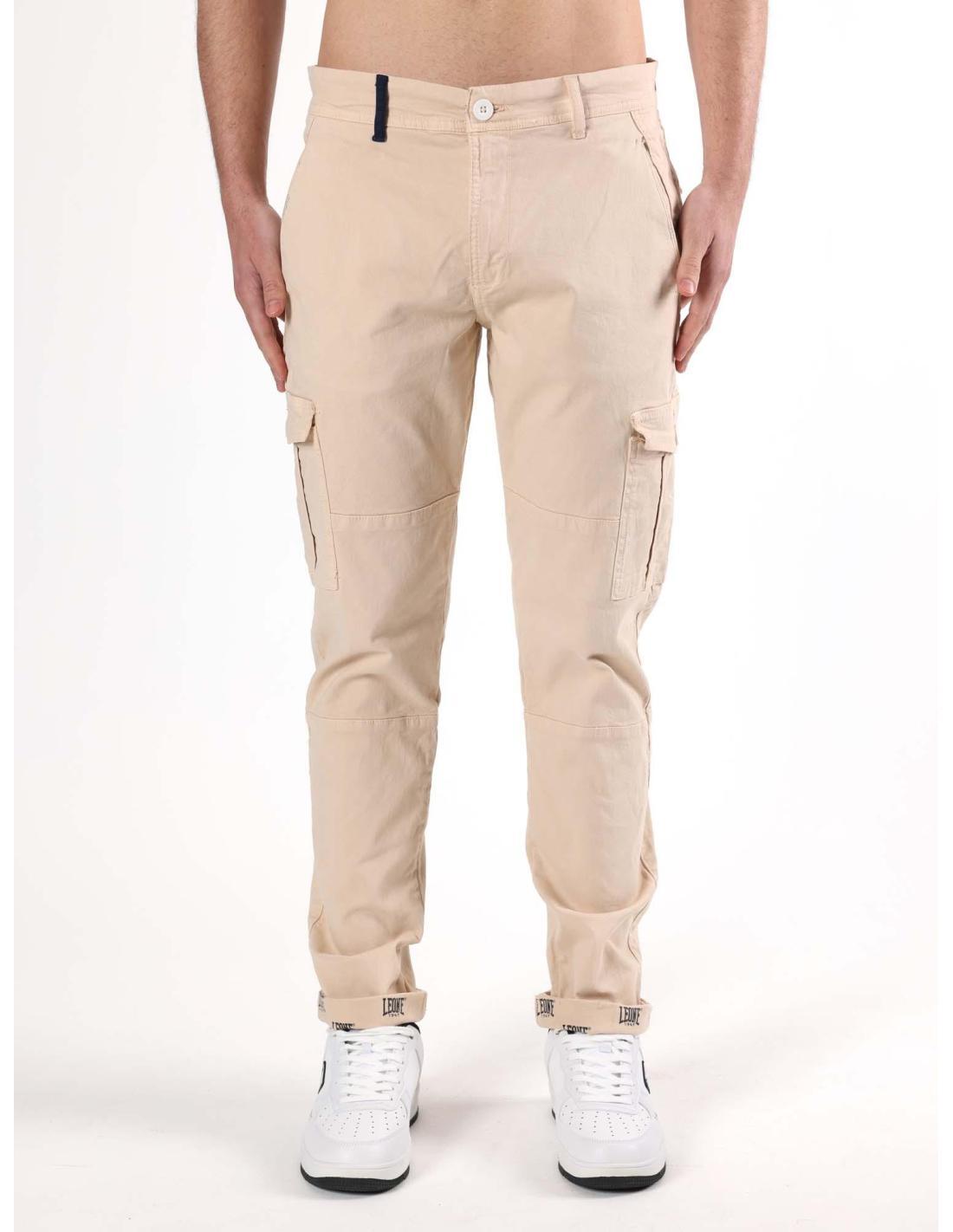 LEONE 1947 APPAREL Pantalón cargo de hombre Leone Beach con bolsillos grandes