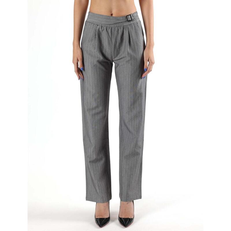 Pantalon palazzo en popeline Leone Be Glam