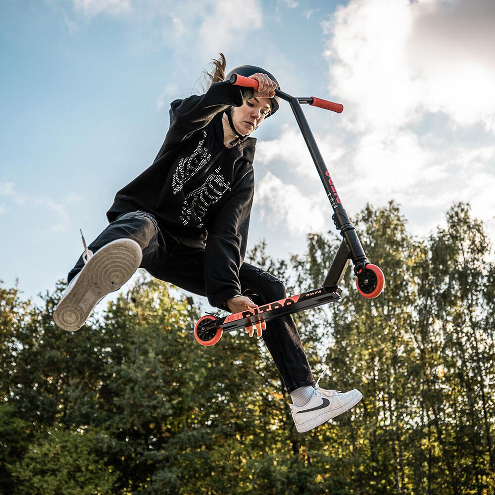 Kinder Erwachsene Stunt-Scooter Freistil Nitro Rot 5/8