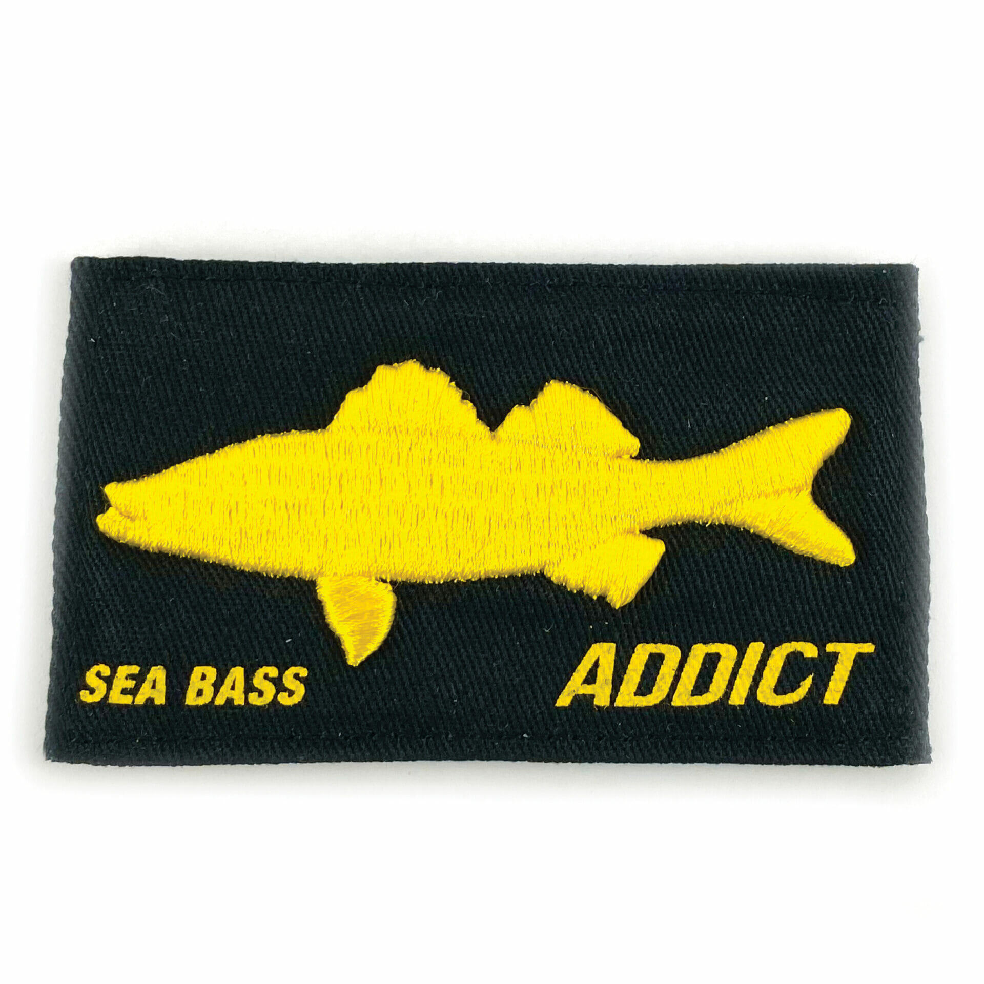 FISHXPLORER Black embroidered scratch – Seabass Addict