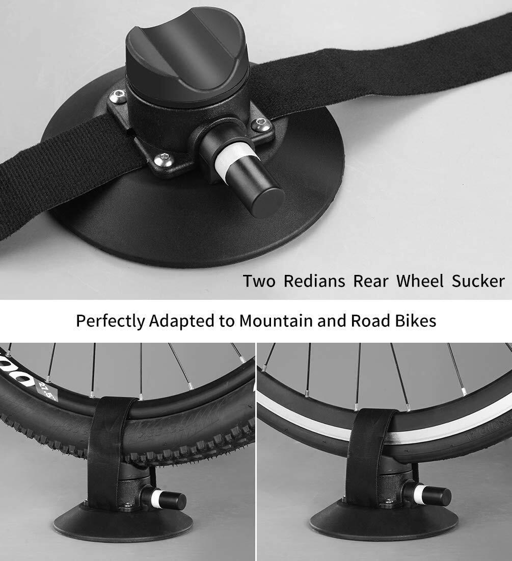 ROCKBROS Blauwe fietsendrager met zuignap voor montage op autodak voor 1 fiets 4/7