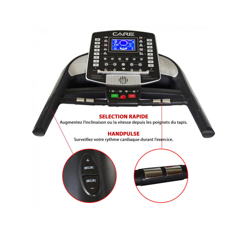 Tapis de course connecté - 22km/h - CARE - FAST RUNNER - KINOMAP