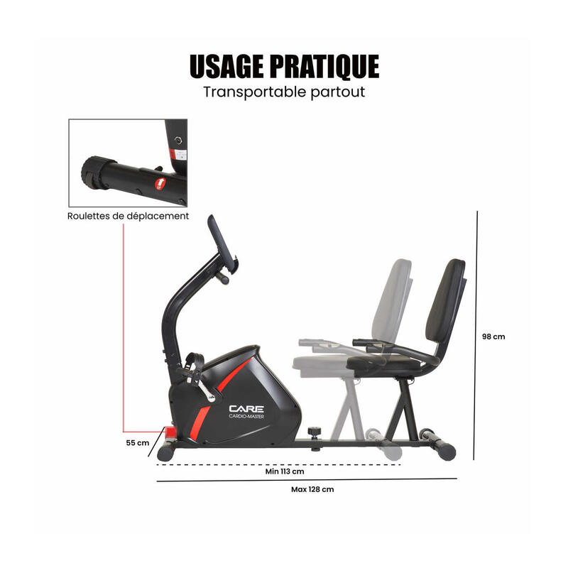 Vélo d'appartement - CARDIO MASTER connecté