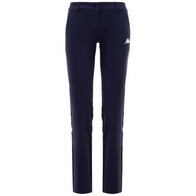 Pantaloni tuta da donna in poliestere blu da golf