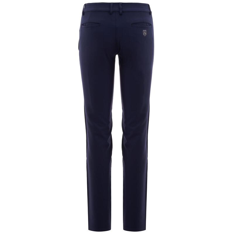 kappa pantaloni da donna in poliestere blu da cardio training