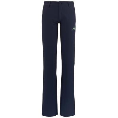 Pantaloni tuta da donna in nylon blu da golf