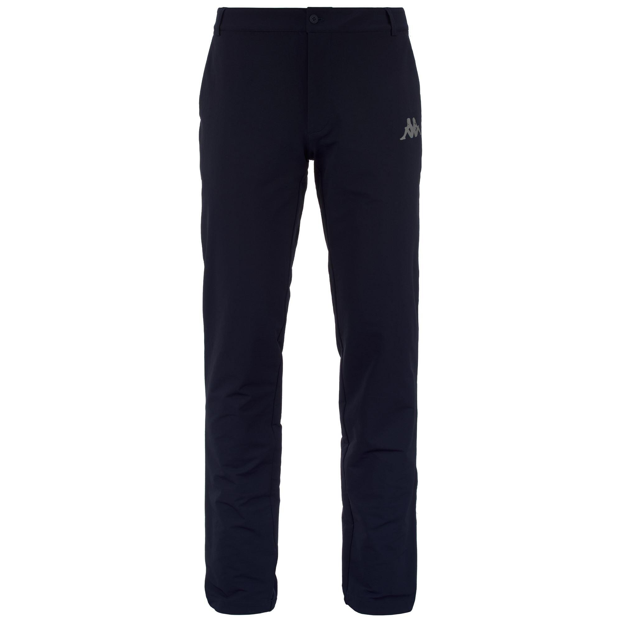 KAPPA pantaloni da uomo in nylon blu da fitness