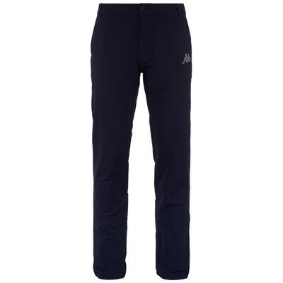 Pantaloni tuta da uomo in nylon blu da golf