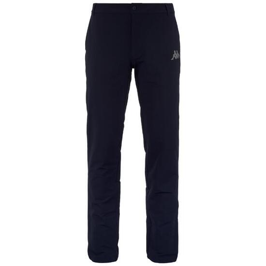 Pantaloni tuta da uomo in nylon blu da golf