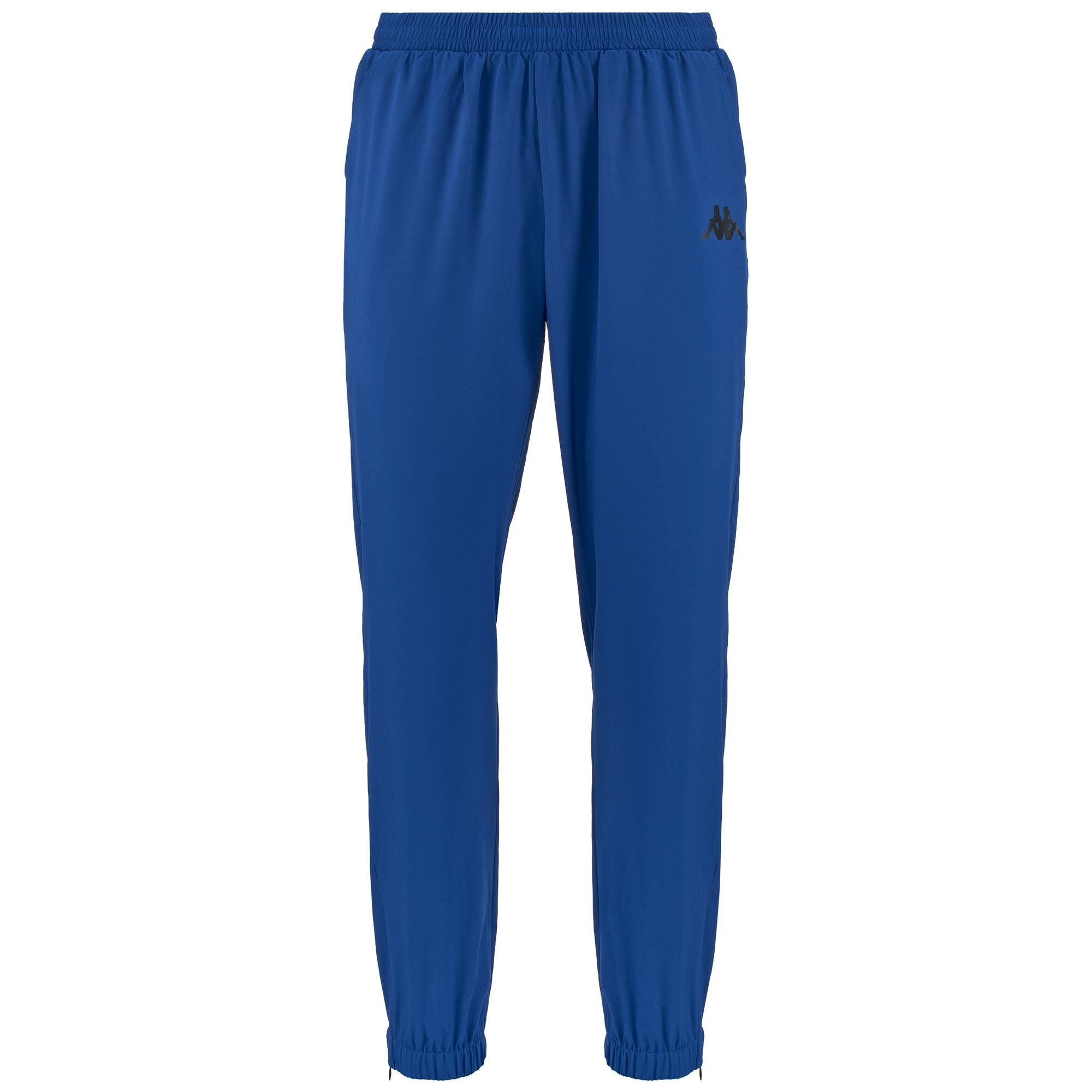 pantaloni da uomo in poliestere blu da fitness 1/4