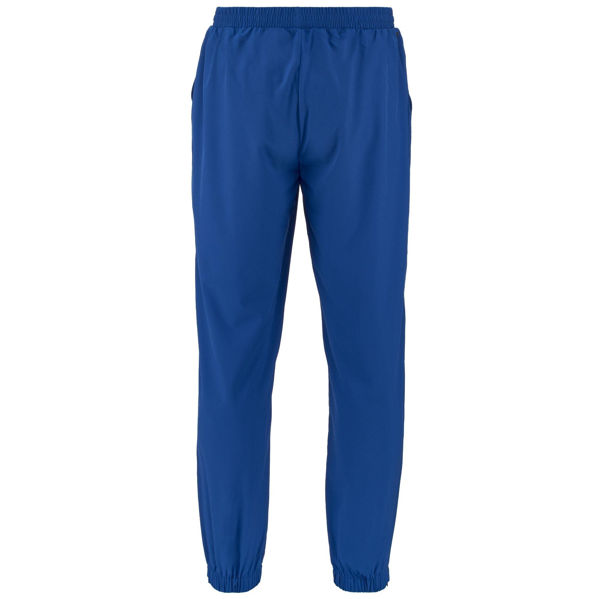 pantaloni da uomo in poliestere blu da fitness 3/4