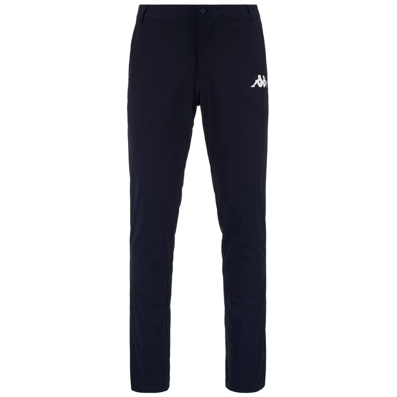 kappa pantaloni da uomo in nylon blu da cardio training