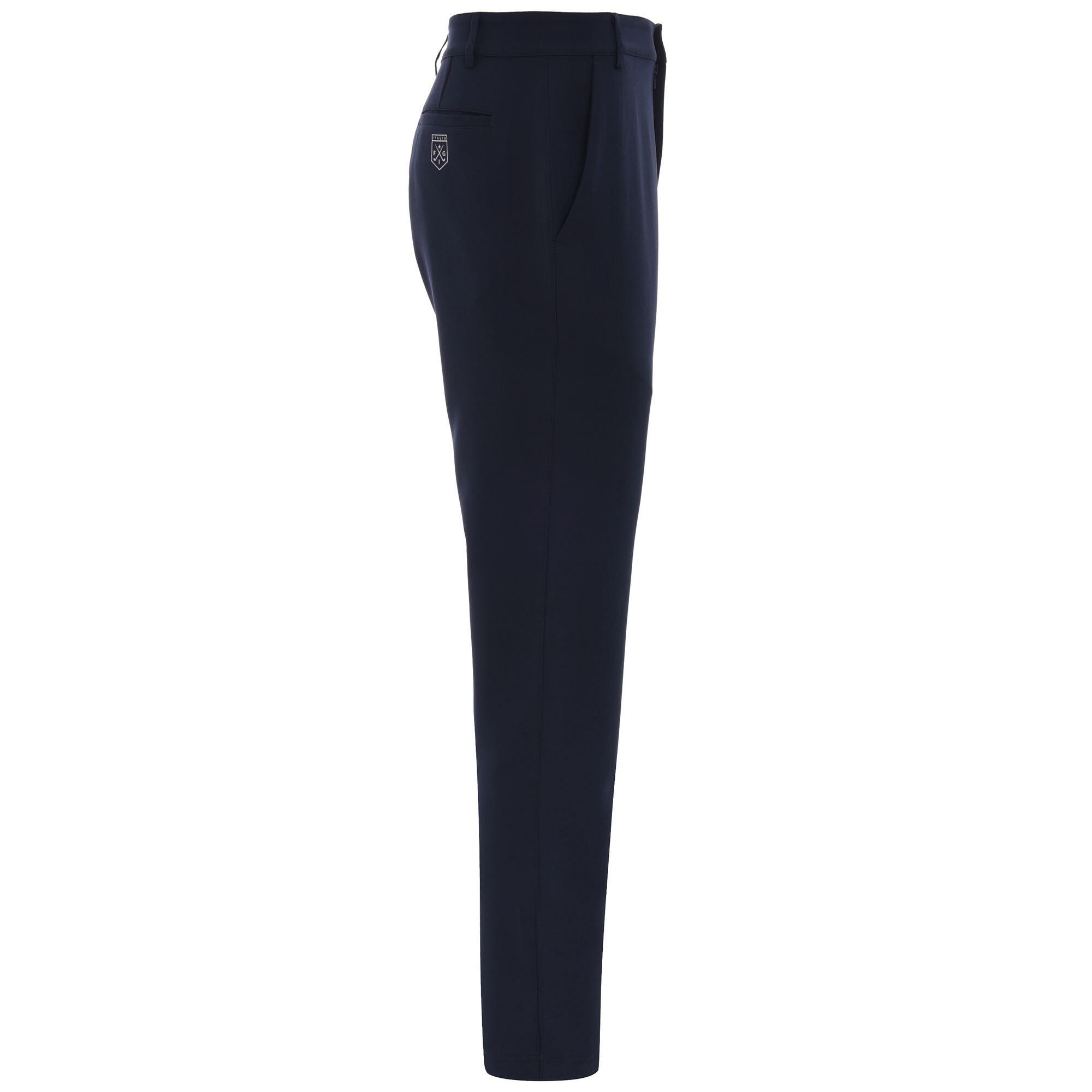 pantaloni da bambino in poliestere blu da allenamento 2/4