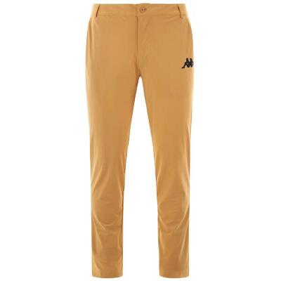 Pantaloni tuta da uomo in nylon beige da golf