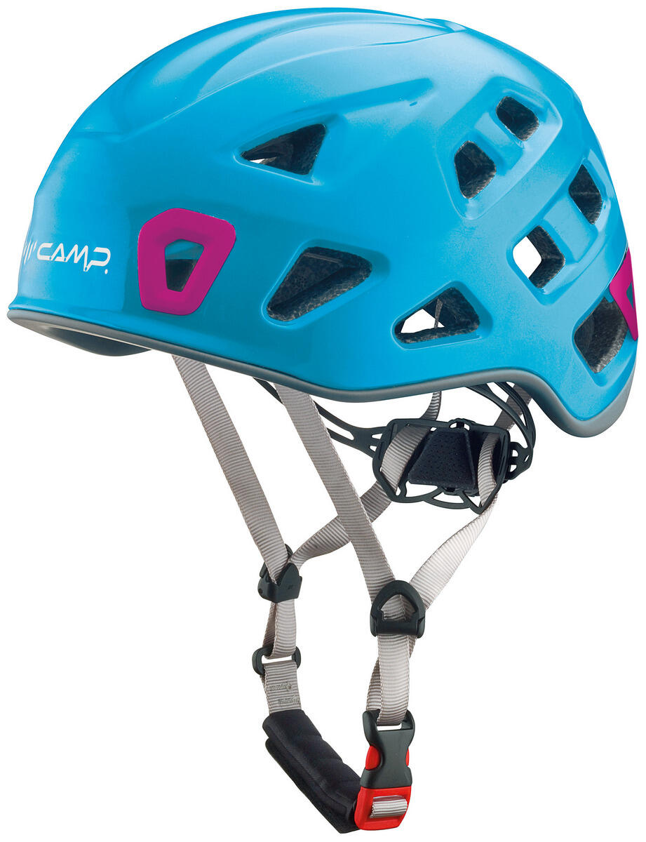 CAMP Kletterhelm Storm light blue-fuchsia