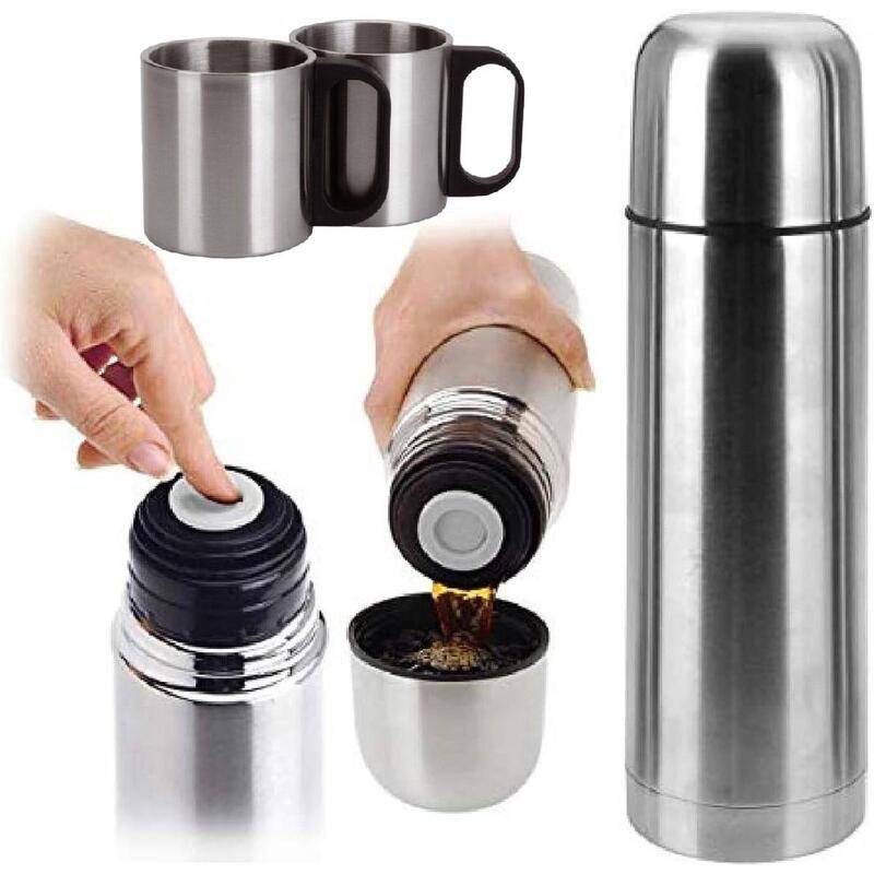 Bouteille thermos Redcliffs comprenant 2 gobelets