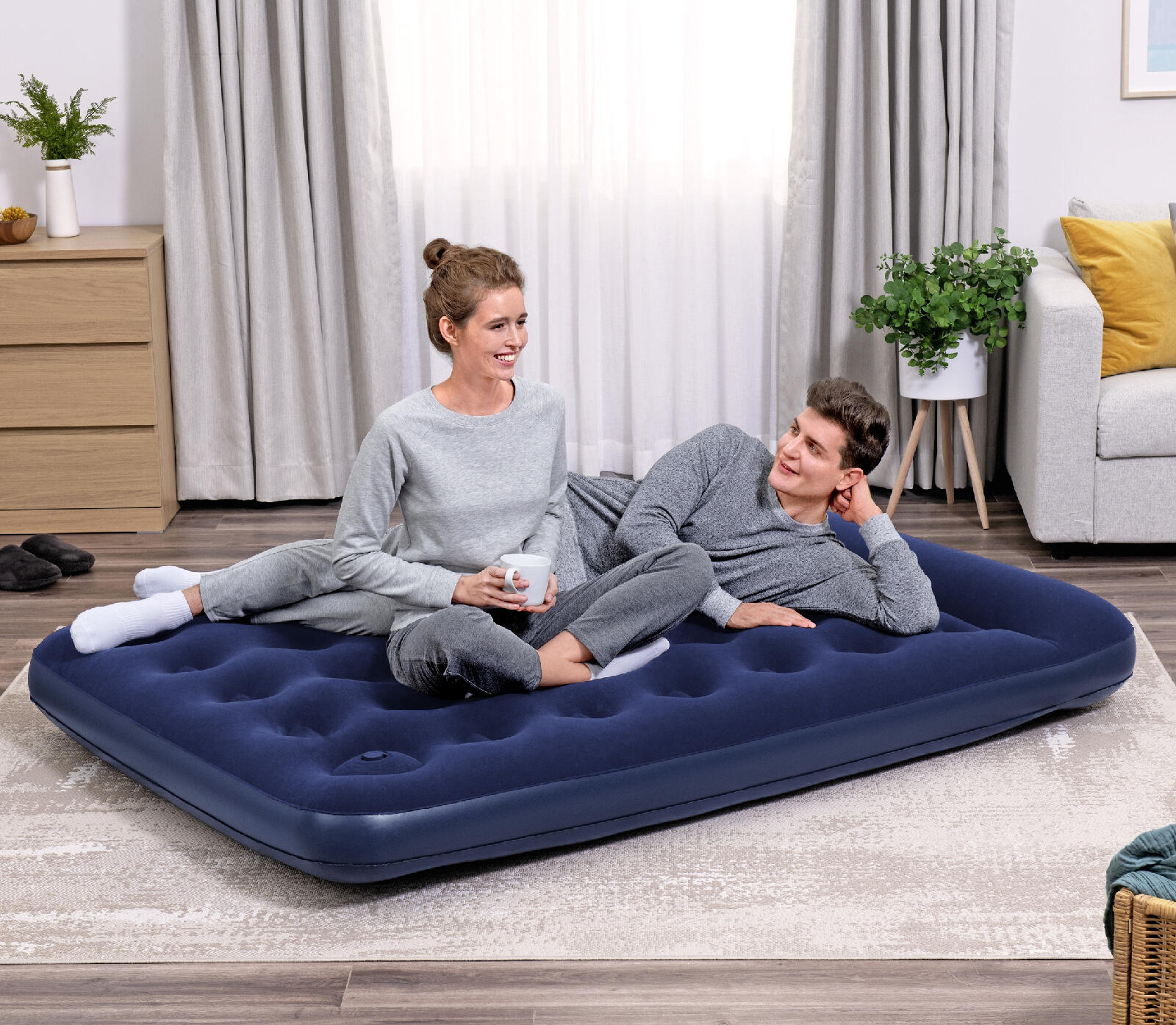 Colchón de Camping Hinchable Bestway Horizon Doble 191x137x28 cm Soporta hasta 3 2/6