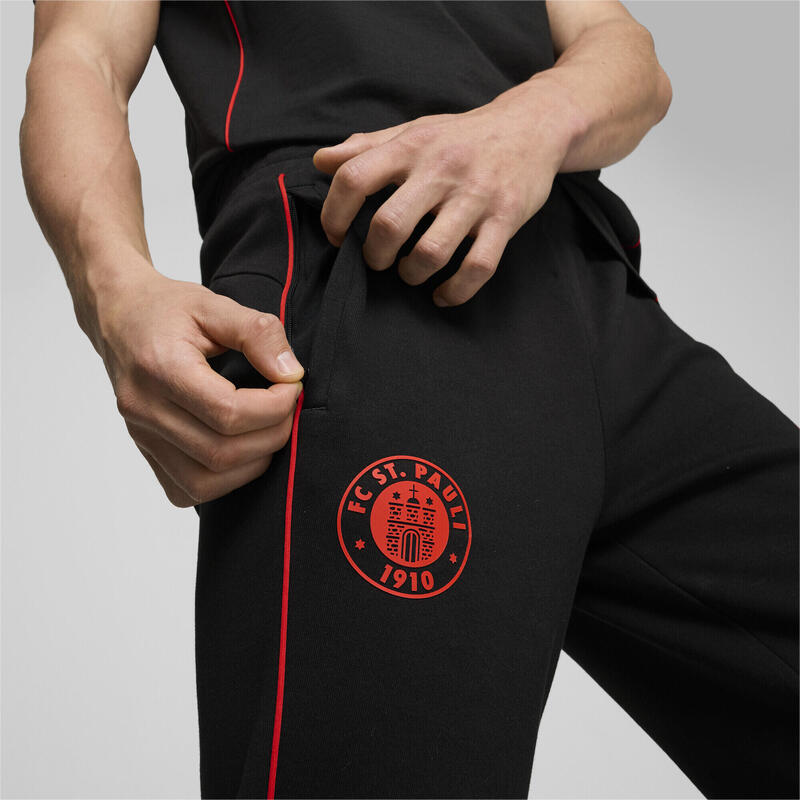 Pantalones FC St. Pauli Casuals Hombre PUMA Black Red