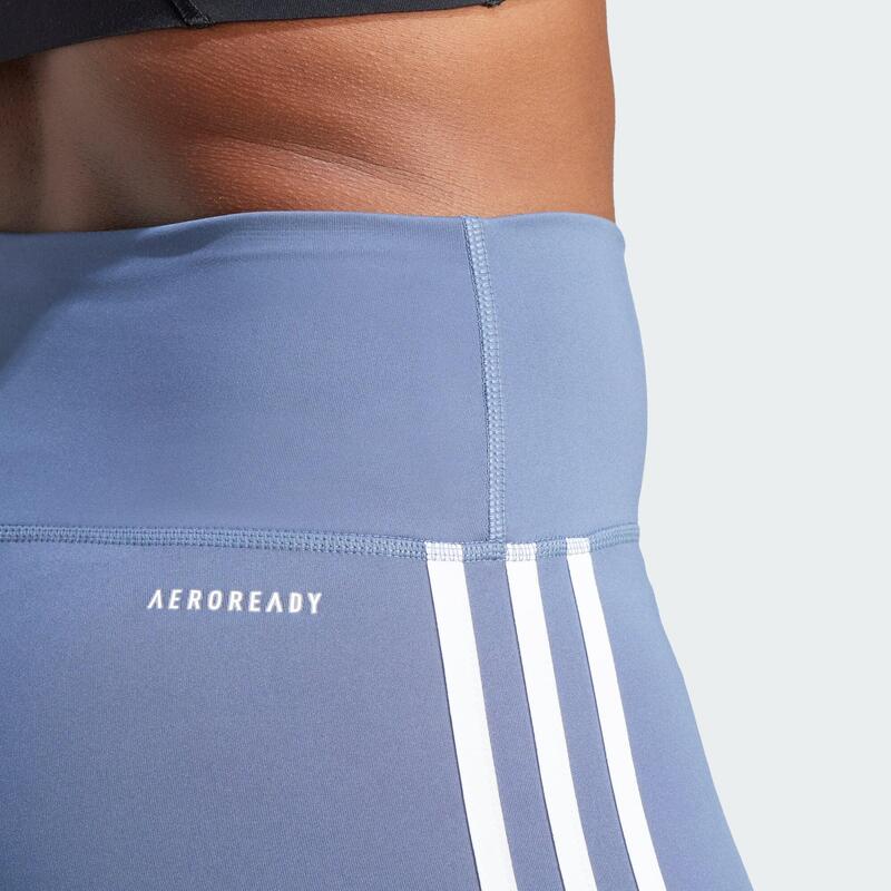Legíny Training Essentials 3-Stripes High-Waisted Short