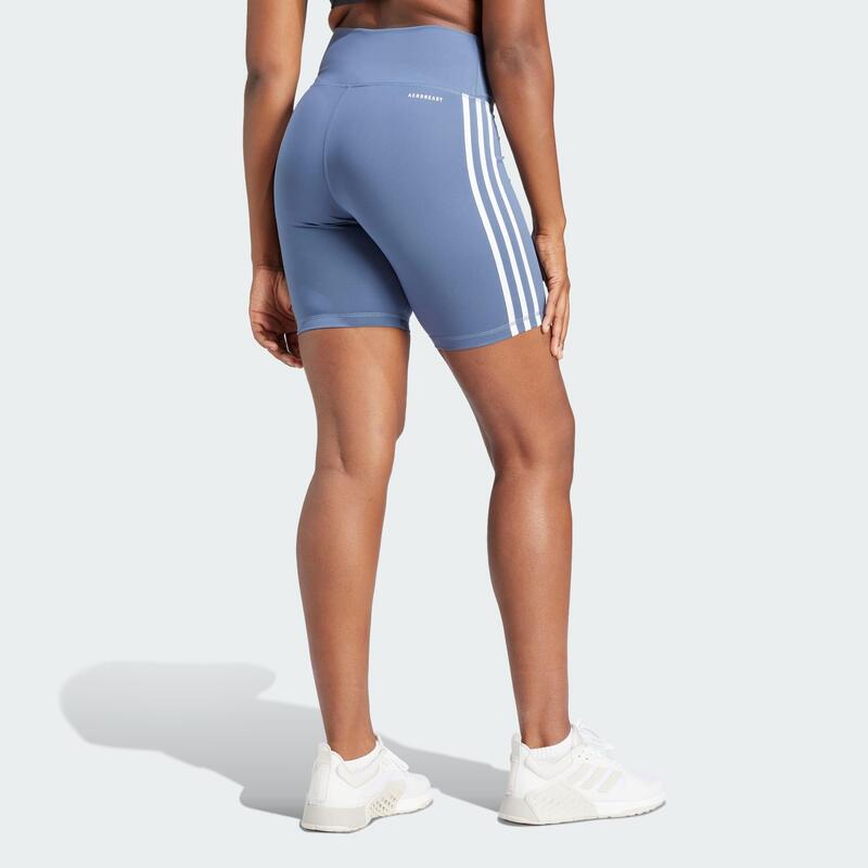 Legíny Training Essentials 3-Stripes High-Waisted Short