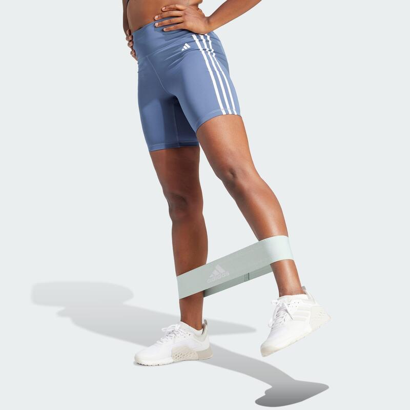 Legíny Training Essentials 3-Stripes High-Waisted Short