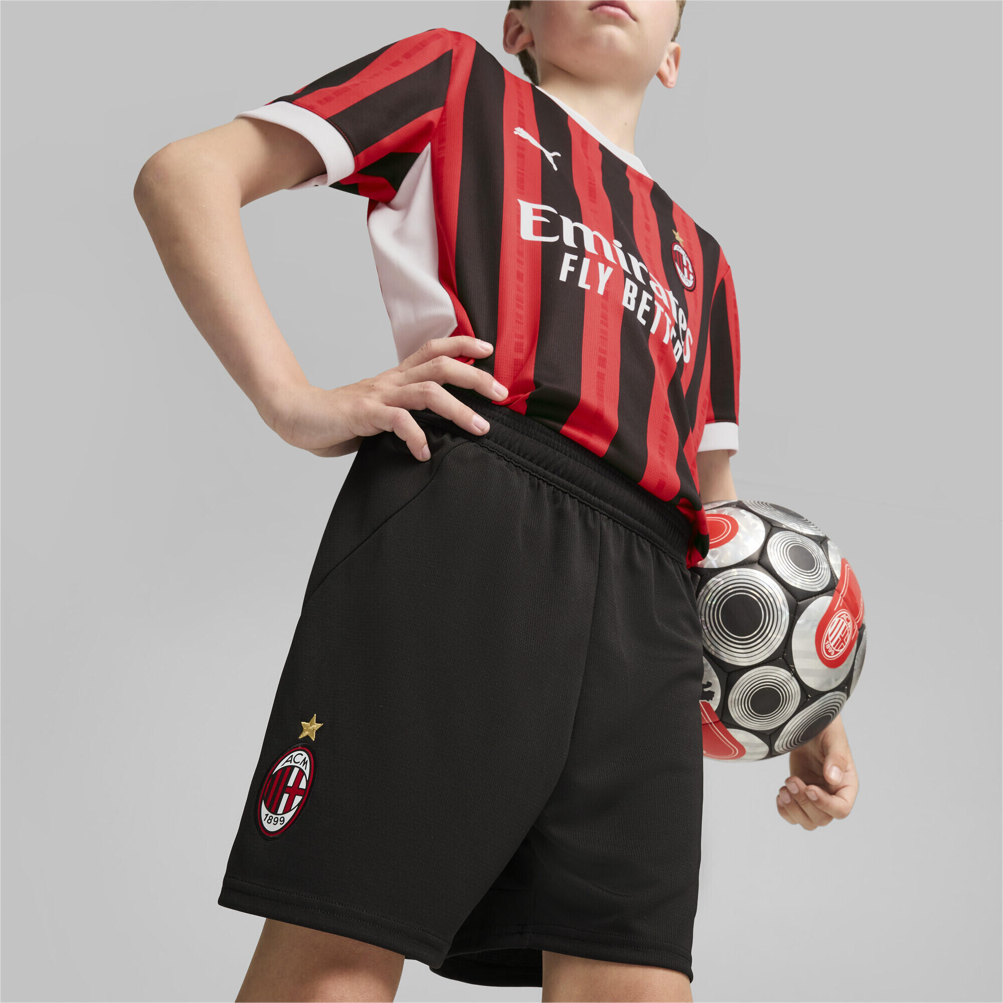 Shorts AC Milan 24/25 per ragazzi PUMA Black 3/7